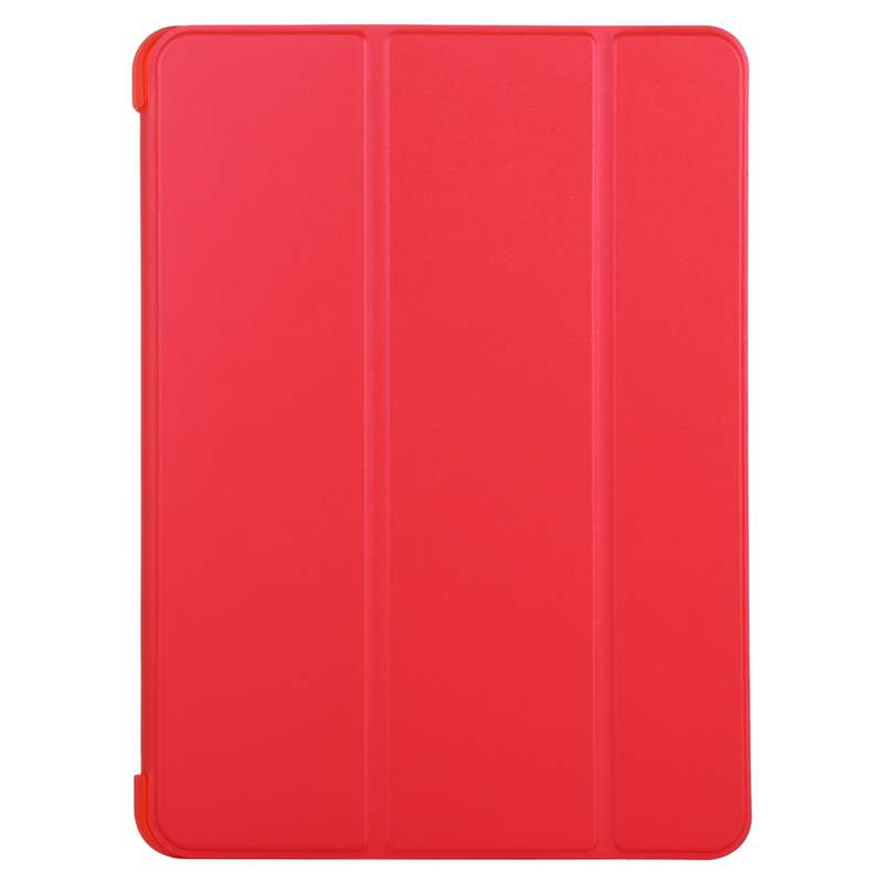 For iPad Air 2022 / 2020 10.9 Silicone 3-Folding Full Coverage Leather Case(Dark Blue)