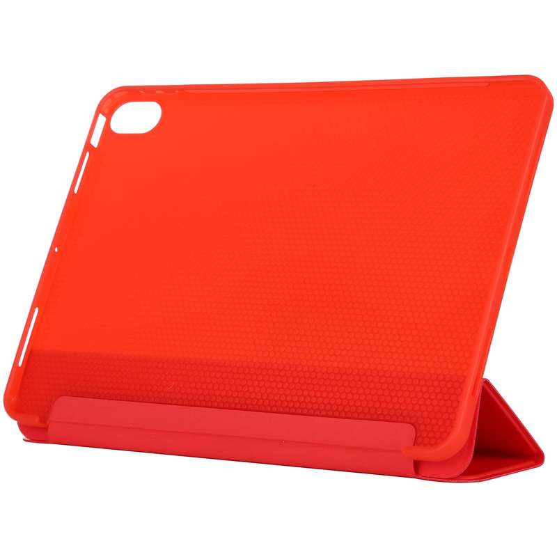 For iPad Air 2022 / 2020 10.9 Silicone 3-Folding Full Coverage Leather Case(Dark Blue)