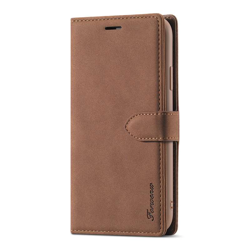 For iPhone XR Forwenw F1 Series Matte Strong Magnetism Horizontal Flip Leather Case with Holder & Ca