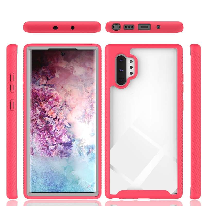 For Samsung Galaxy Note 10 Plus Starry Sky Solid Color Series Shockproof PC + TPU Protective Case(Bl