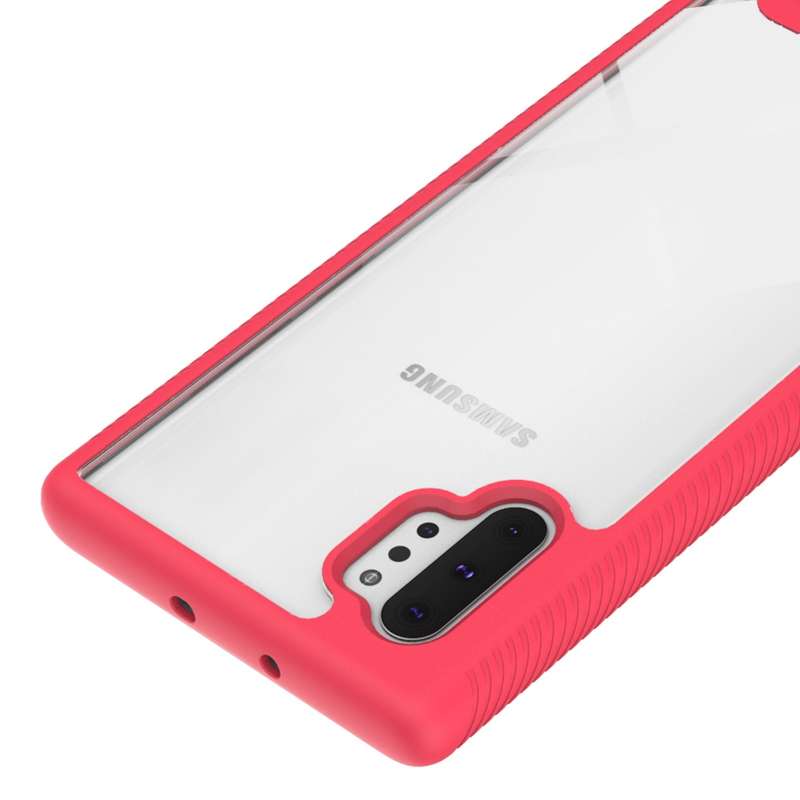 For Samsung Galaxy Note 10 Plus Starry Sky Solid Color Series Shockproof PC + TPU Protective Case(Bl