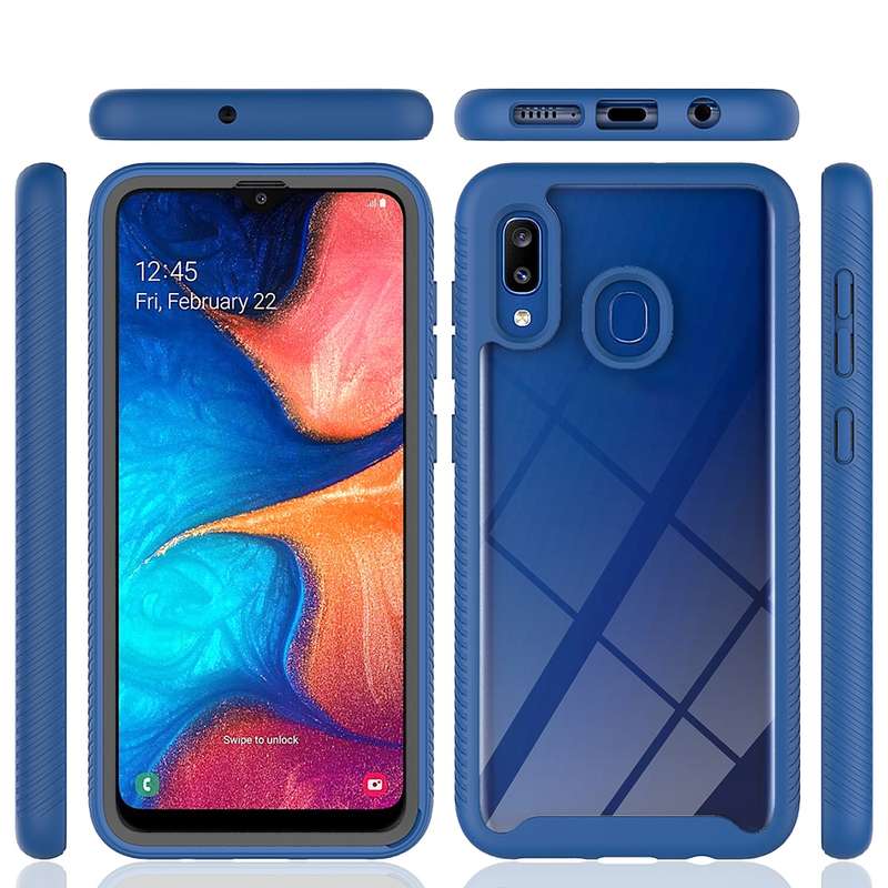 For Samsung Galaxy A20 / A30 Starry Sky Solid Color Series Shockproof PC + TPU Protective Case(Royal
