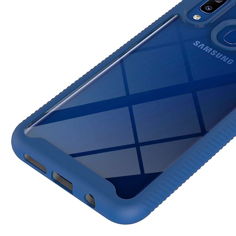For Samsung Galaxy A20 / A30 Starry Sky Solid Color Series Shockproof PC + TPU Protective Case(Royal