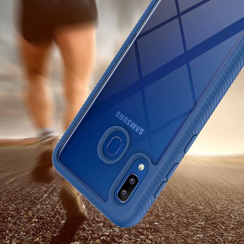 For Samsung Galaxy A20 / A30 Starry Sky Solid Color Series Shockproof PC + TPU Protective Case(Royal