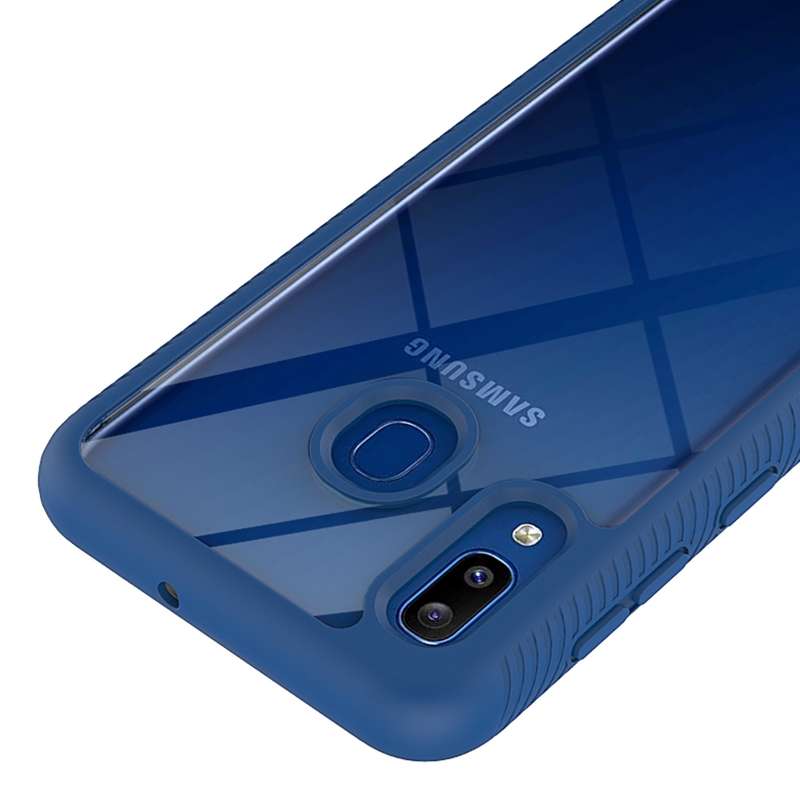 For Samsung Galaxy A20 / A30 Starry Sky Solid Color Series Shockproof PC + TPU Protective Case(Royal
