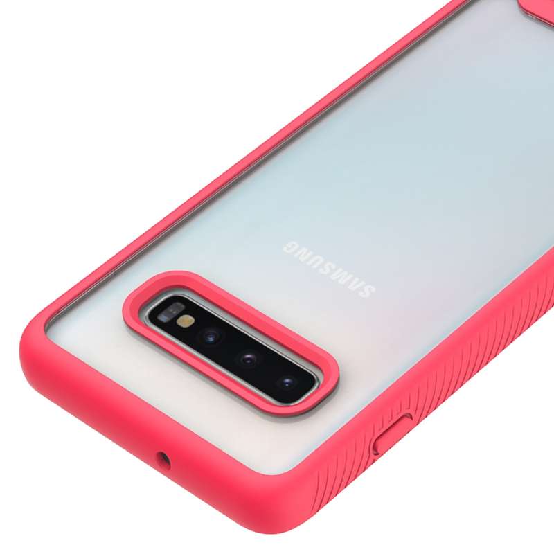 For Samsung Galaxy S10 Plus Starry Sky Solid Color Series Shockproof PC + TPU Protective Case(Black)
