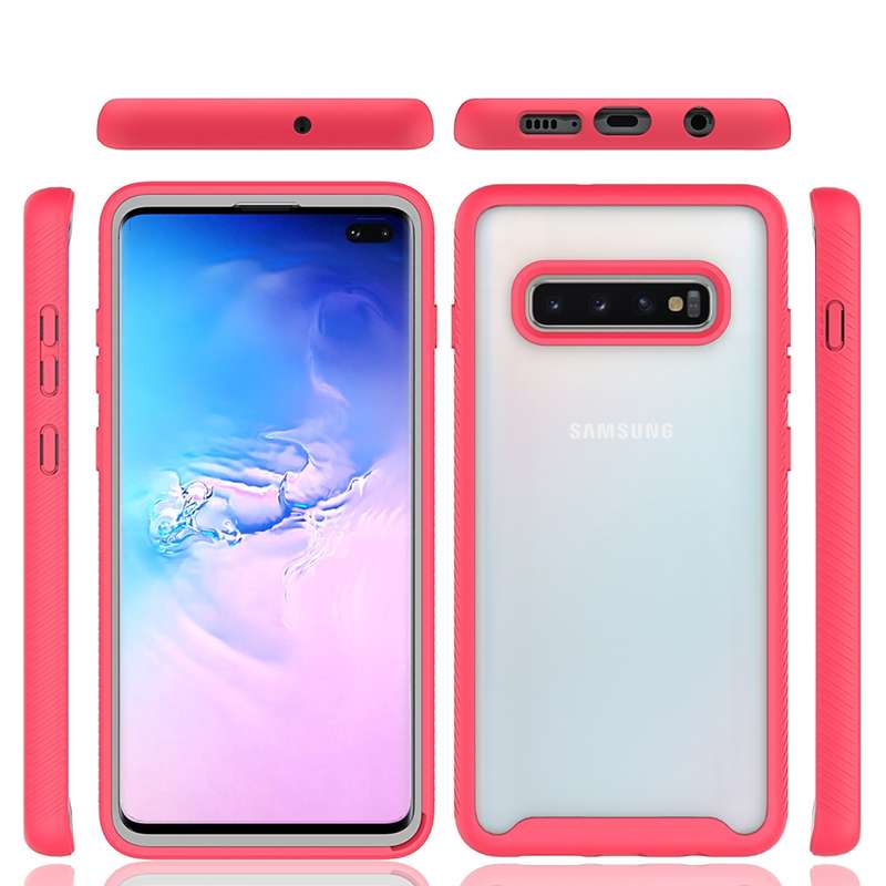 For Samsung Galaxy S10 Plus Starry Sky Solid Color Series Shockproof PC + TPU Protective Case(Black)