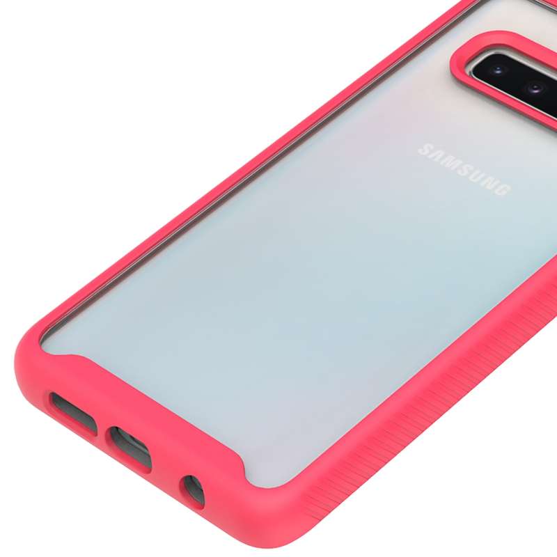 For Samsung Galaxy S10 Plus Starry Sky Solid Color Series Shockproof PC + TPU Protective Case(Black)