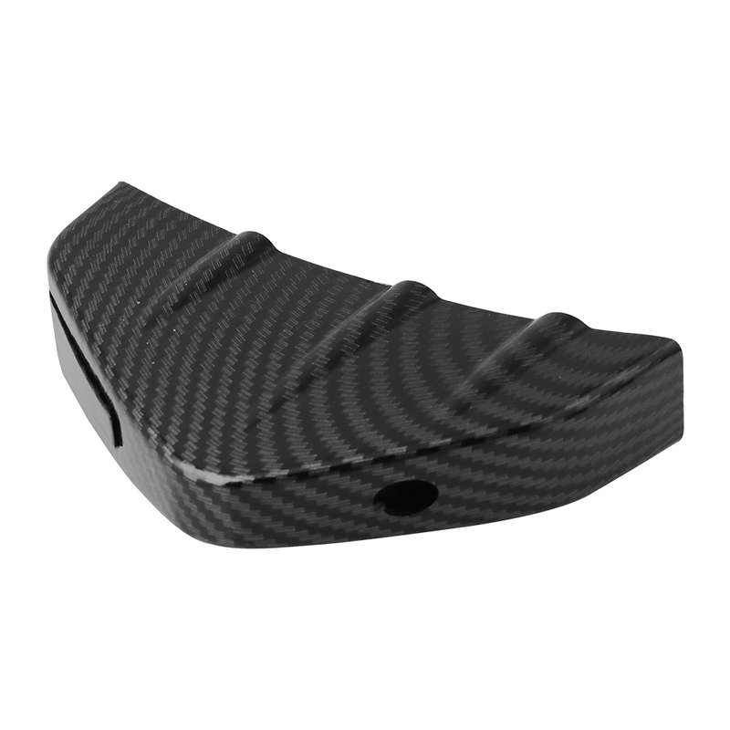 4 PCS Carbon Texture Car General Shark Fin Rear Spoiler Bumper Chassis Decoration