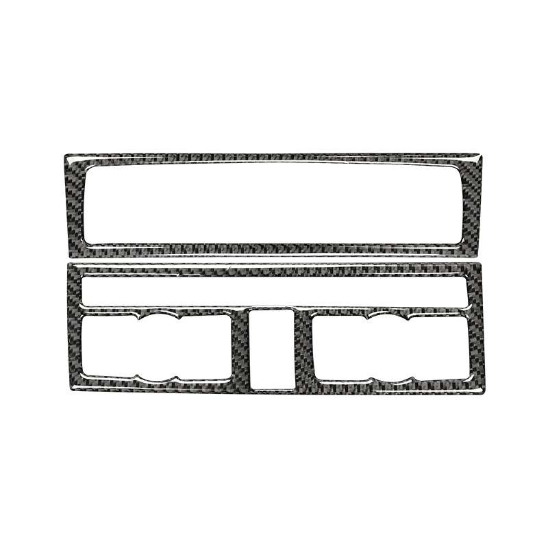Car Carbon Fiber Air Conditioning Adjustment Panel Decorative Sticker for Audi Q7 2008-2015, Left an