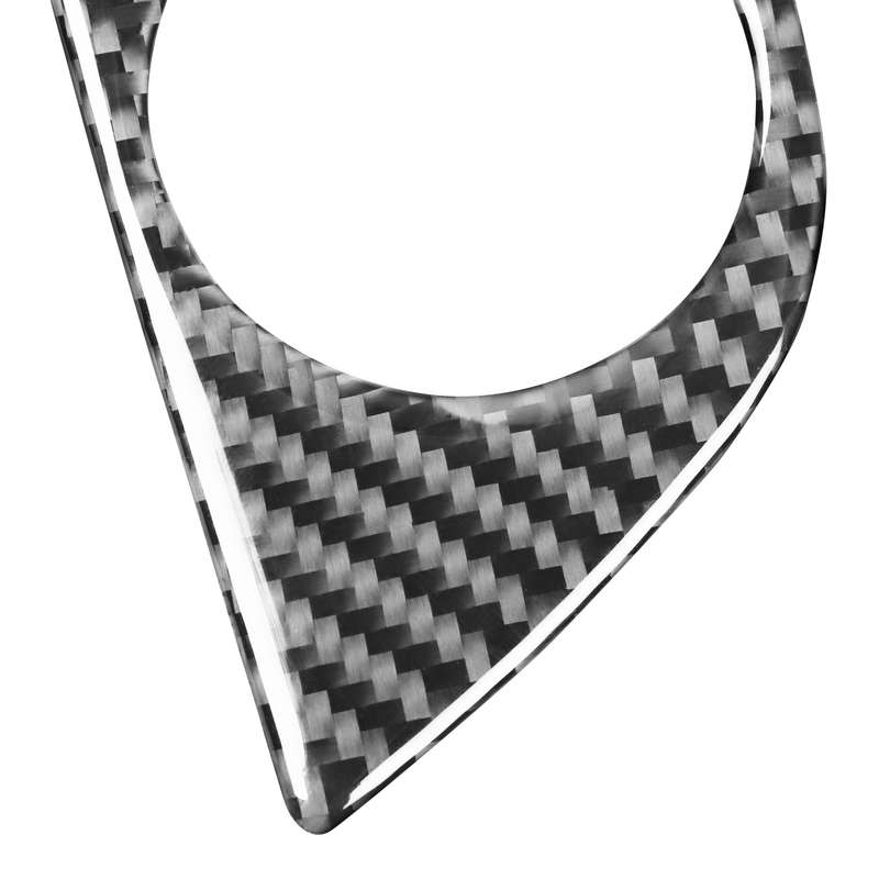 Car Carbon Fiber Seat Adjustment Panel Decorative Sticker for Audi Q7 2008-2015, Left and Right Driv