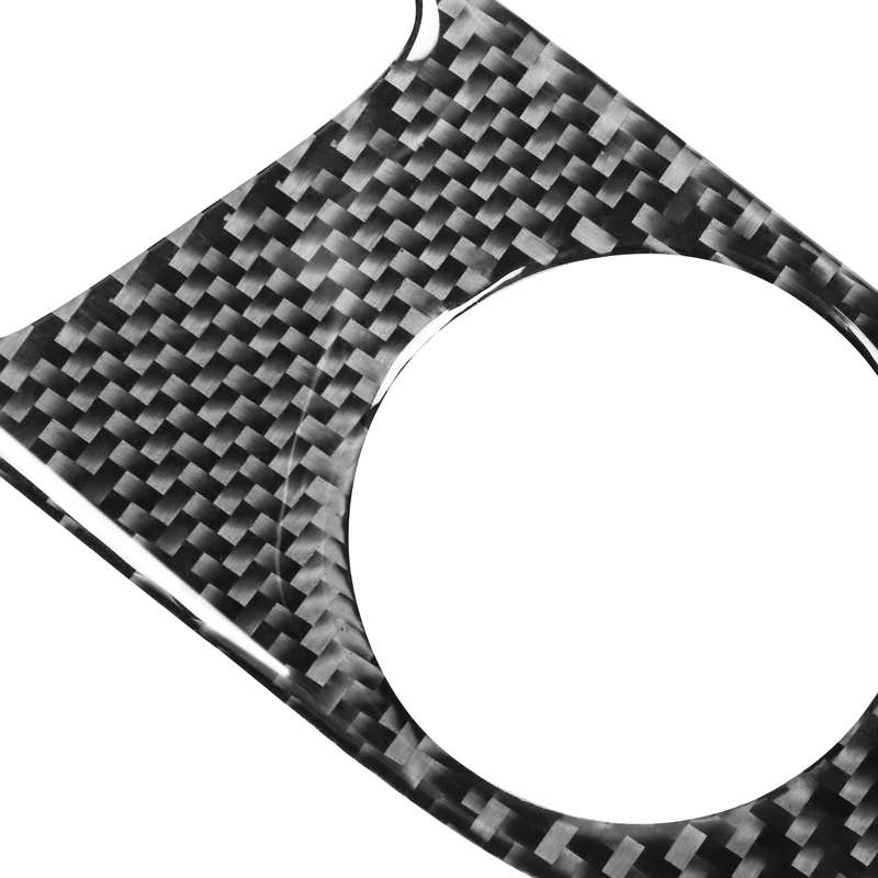 Car Carbon Fiber Seat Adjustment Panel Decorative Sticker for Audi Q7 2008-2015, Left and Right Driv