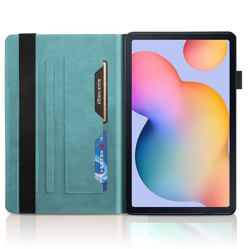For Samsung Galaxy Tab S6 Lite P610 Life Tree Series Horizontal Flip Leather Case with Holder & Card