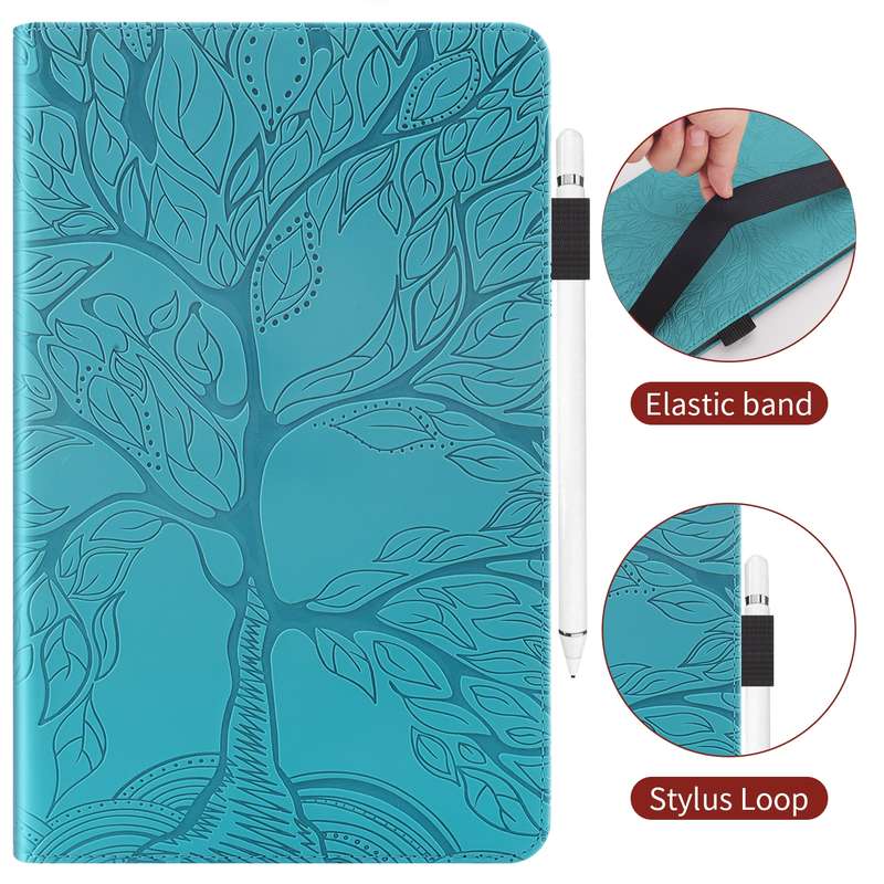 For Samsung Galaxy Tab S6 Lite P610 Life Tree Series Horizontal Flip Leather Case with Holder & Card