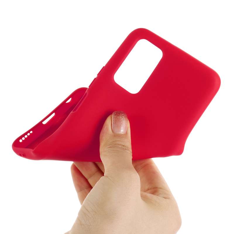 For Samsung Galaxy M51 (Indian Version) Pure Color Liquid Silicone Shockproof Full Coverage Case(Bla
