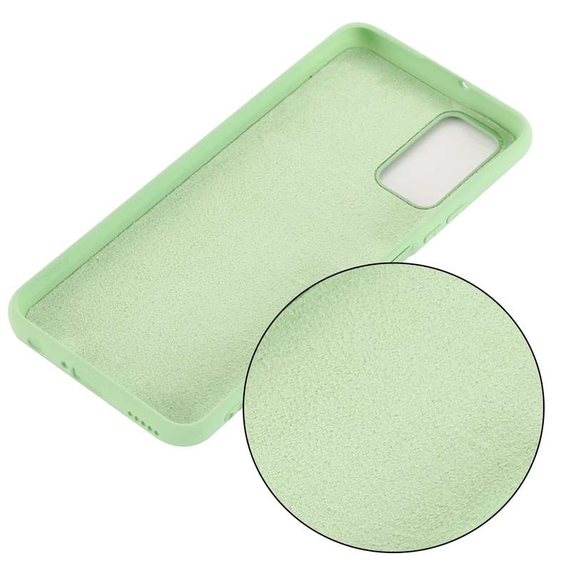 For Samsung Galaxy M51 (Indian Version) Pure Color Liquid Silicone Shockproof Full Coverage Case(Bla