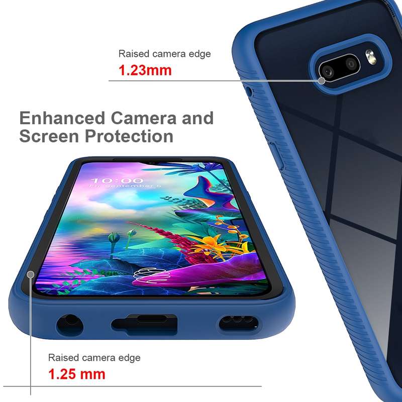 For LG V50S ThinQ 5G / G8X ThinQ Starry Sky Solid Color Series Shockproof PC + TPU Protective Case(L