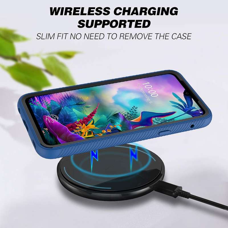 For LG V50S ThinQ 5G / G8X ThinQ Starry Sky Solid Color Series Shockproof PC + TPU Protective Case(L