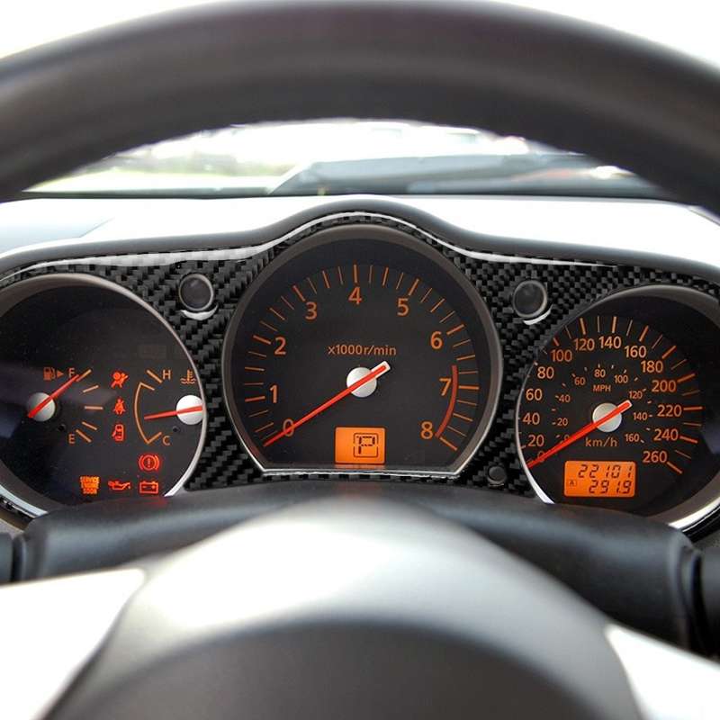 Car Carbon Fiber Speedometer Surrounded Decorative Sticker for Nissan 350z 2006-2009