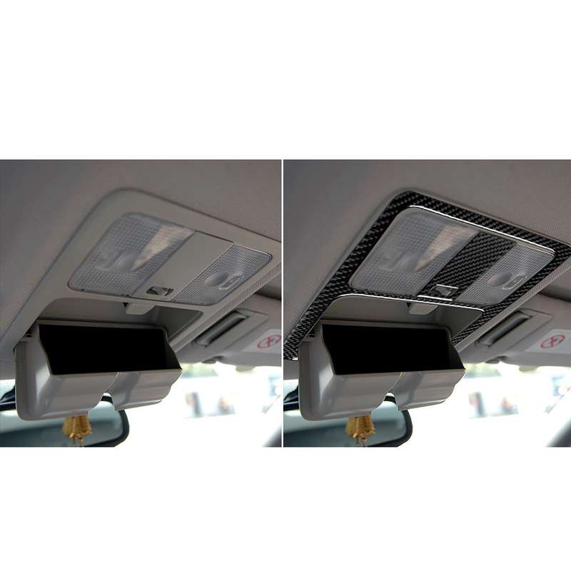 Car Carbon Fiber Hardtop Reading Light Decorative Sticker for Nissan 350z 2006-2009