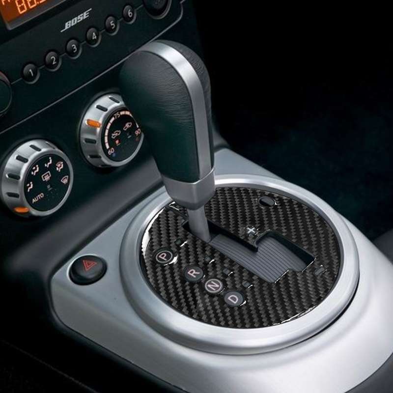 Car Carbon Fiber Gear Automatic Transmission Panel Decorative Sticker for Nissan 350z 2006-2009, Lef