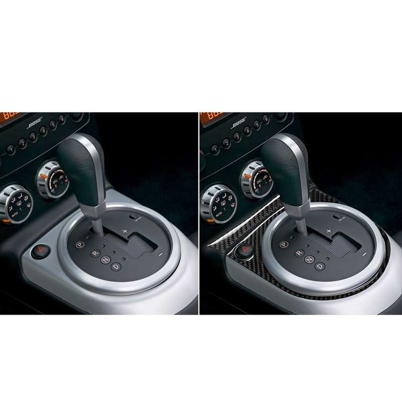 Car Carbon Fiber Gears Panel Decorative Sticker for Nissan 350z 2006-2009, Left Drive
