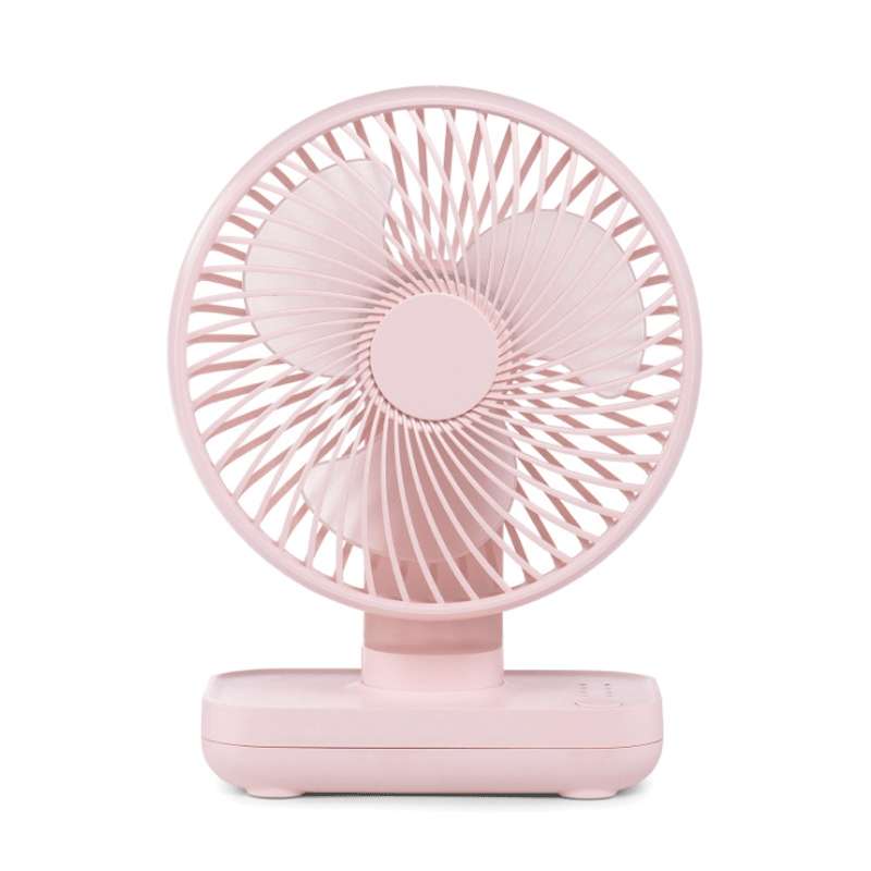 D606 4W USB Rechargeable Portable Four-speed Adjustable Desktop Fan(White)