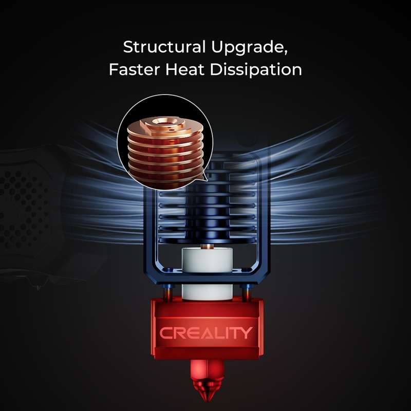 CREALITY 3D Printer Part Spider High Temperature and High Flow Hotend Pro(Red)