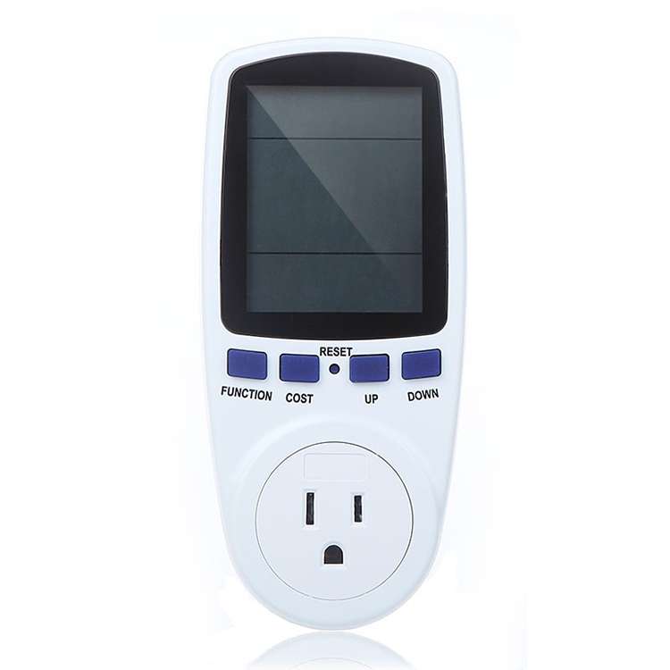 AC 120V 60Hz Max 15A LCD Display Power Meter Energy Watt Amps Volt Electricity Usage Monitor Analyze