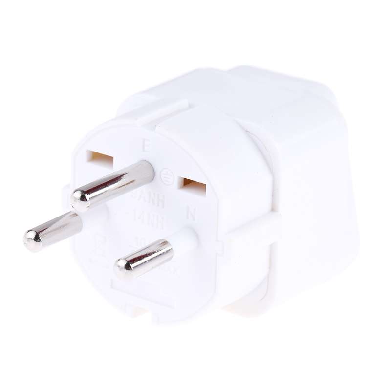 Portable Universal Socket to Israel Plug Power Adapter Travel Charger (Black)