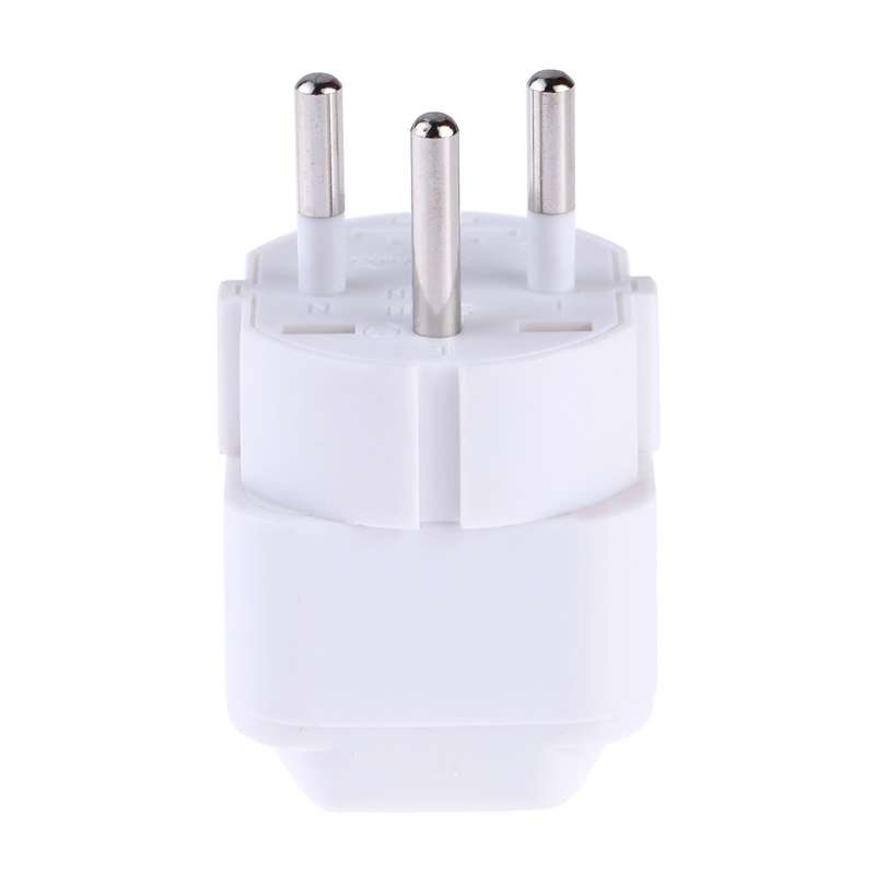 Portable Universal Socket to Israel Plug Power Adapter Travel Charger (Black)