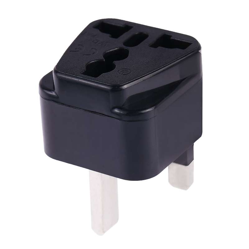 Portable Universal Socket to Israel Plug Power Adapter Travel Charger (Black)