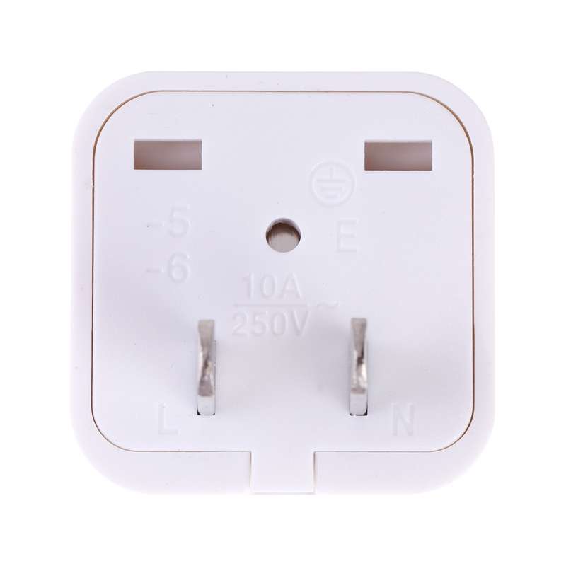 Portable Universal Socket to US Plug Power Adapter Travel Charger (Black)