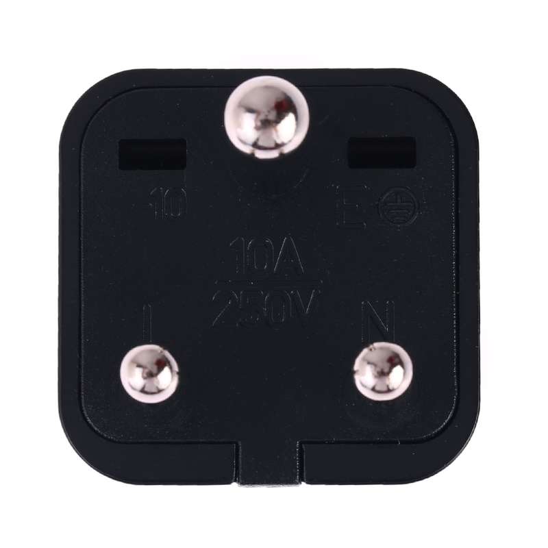Portable Universal Socket to (Small) South Africa Plug Power Adapter Travel Charger (Black)