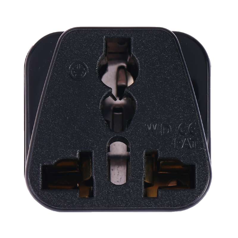 Portable Universal Socket to (Small) South Africa Plug Power Adapter Travel Charger (Black)