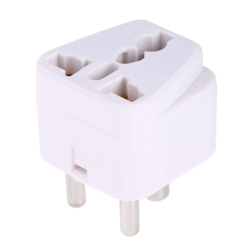 Portable Universal Socket to (Small) South Africa Plug Power Adapter Travel Charger (Black)