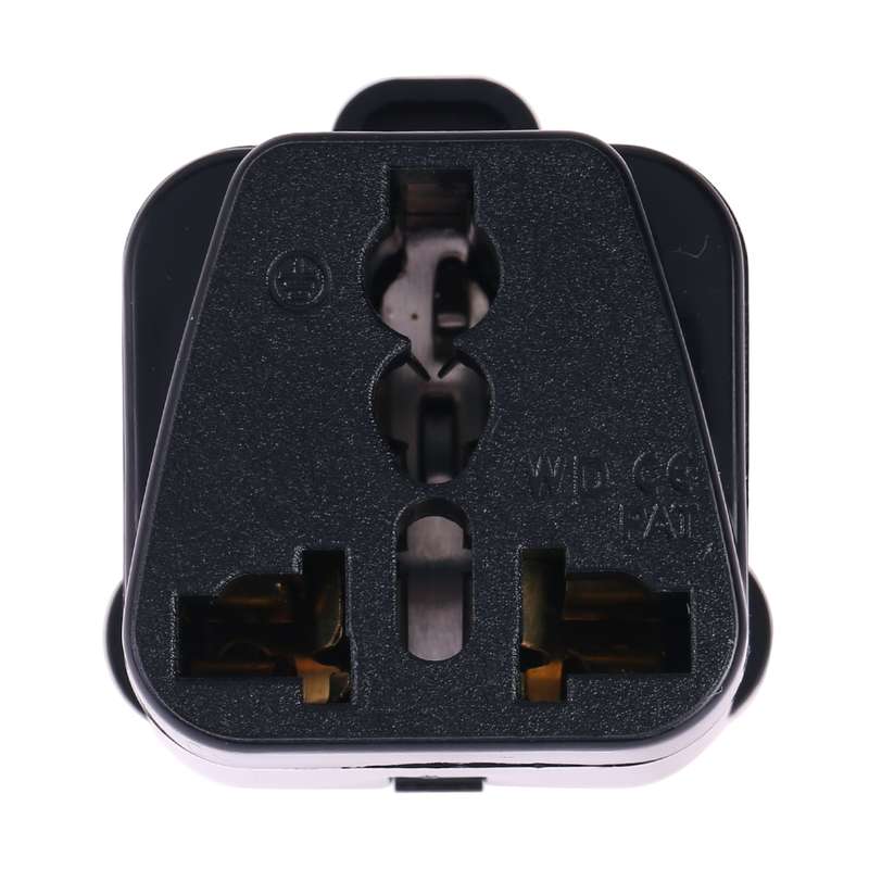 Portable Universal Socket to (Large) South Africa Plug Power Adapter Travel Charger (Black)