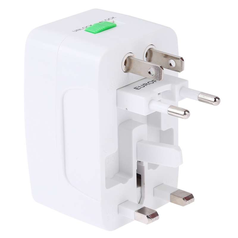 Portable Universal Socket to (Large) South Africa Plug Power Adapter Travel Charger (Black)