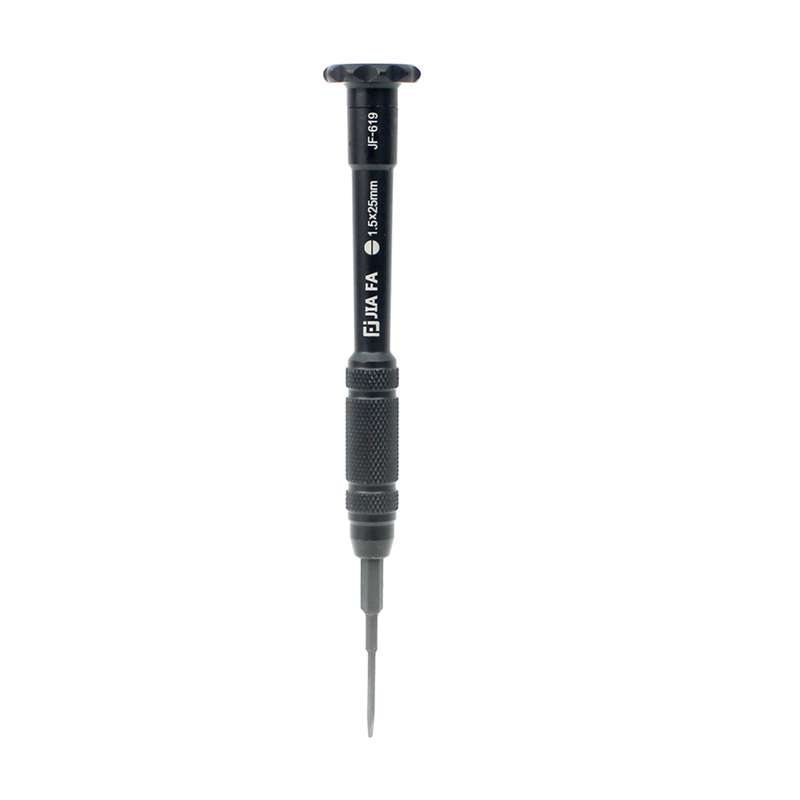 JIAFA JF-619-1.5 Mobile Phone Repair Tool 1.5 x 30mm Slotted Screwdriver(Black)