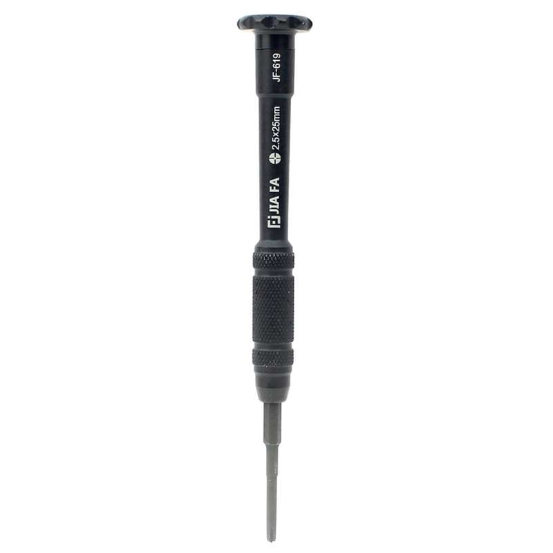 JIAFA JF-619-2.5 Hollow Cross Tip 2.5 x 30mm Repair Middle Bezel Screwdriver for iPhone(Black)