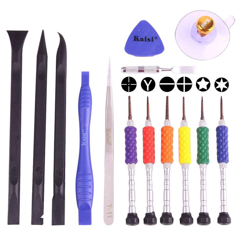 K-T3601 14 in 1 (6 x Screwdriver + 1 x Tweezers + 1 x Stainless Steel Spudger + 1 x Anti-static Spud