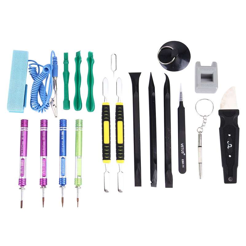 Appropriative Professional Screwdriver Repair Open Tool Kit with Leather Handbag For iPhone 7 & 7 Pl