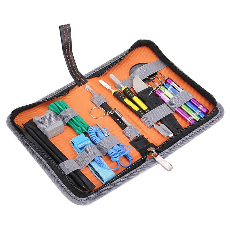 Appropriative Professional Screwdriver Repair Open Tool Kit with Leather Handbag For iPhone 7 & 7 Pl
