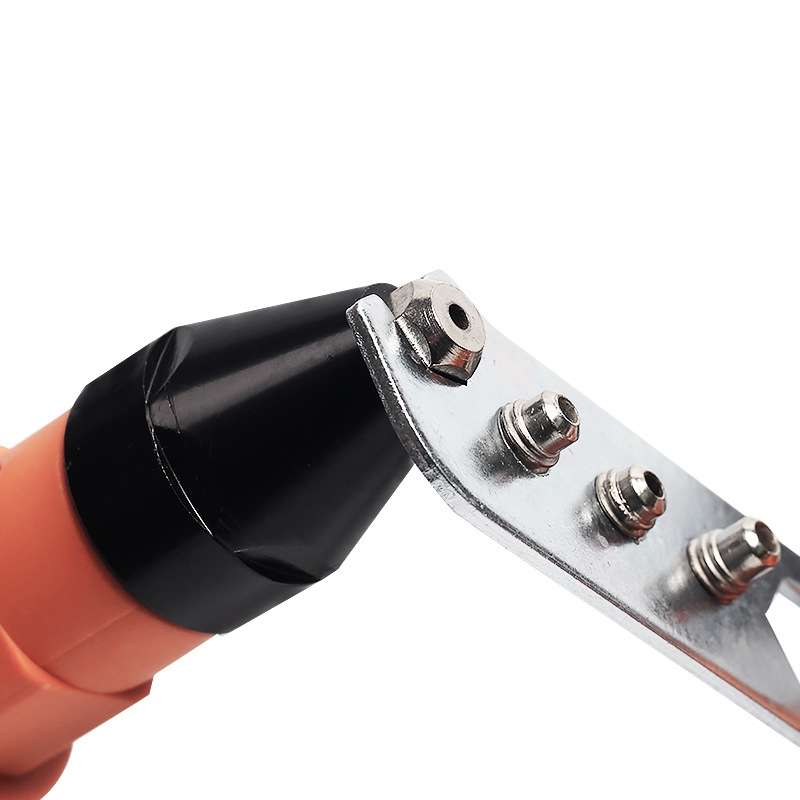 220V Electric Rivet Nut Gun Cordless Drill Riveting Adapter Tool (Orange)