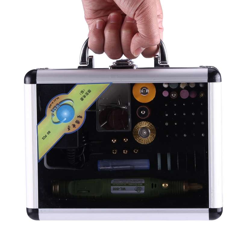 WLXY P-800 80 in 1 Mini Electric Drill Grinder Set, 110V-240V, US Plug