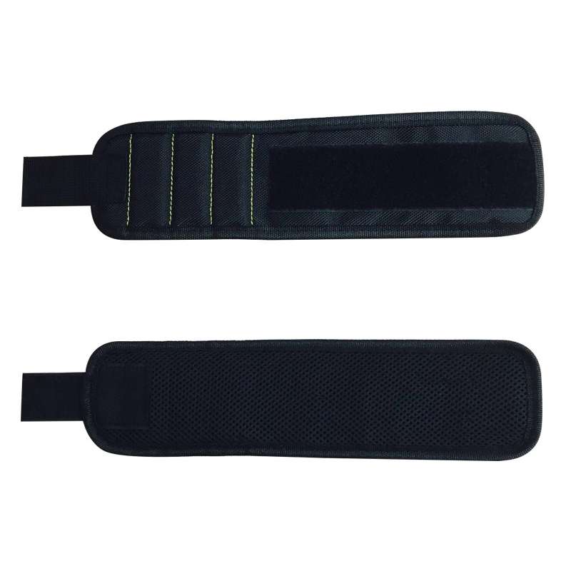 1680D Oxford Cloth Pocket Magnetic Wristband Storage Pockets Tool(Yellow)