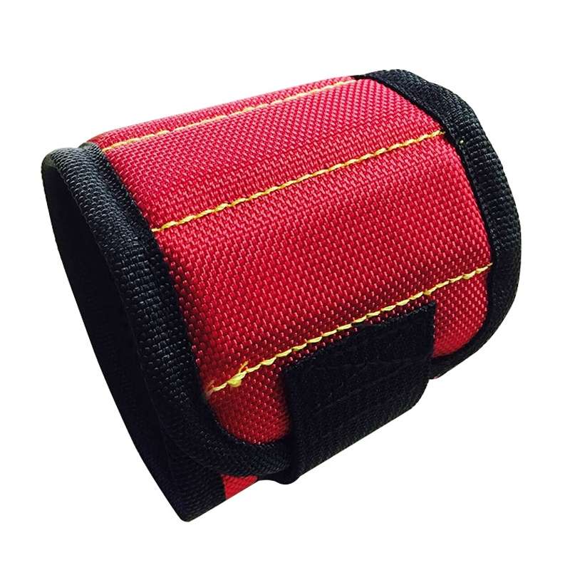 1680D Oxford Cloth Pocket Magnetic Wristband Storage Pockets Tool(Yellow)