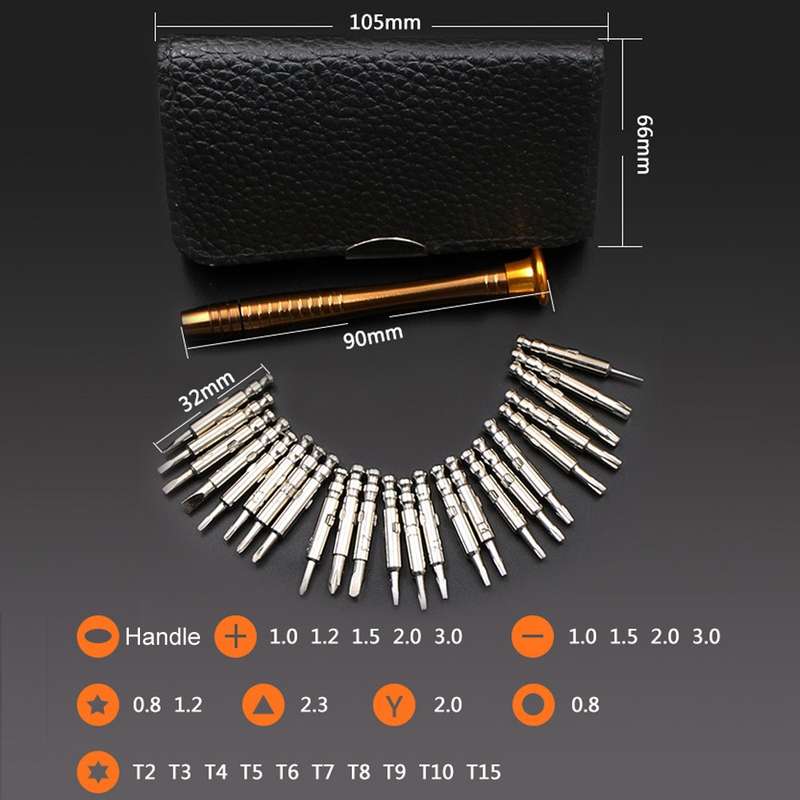 25 in 1 Screwdriver for iPhone 3/4/5/6,Galaxy, Huawei, Xiaomi, Other Smart Phones, Digital Cameras,