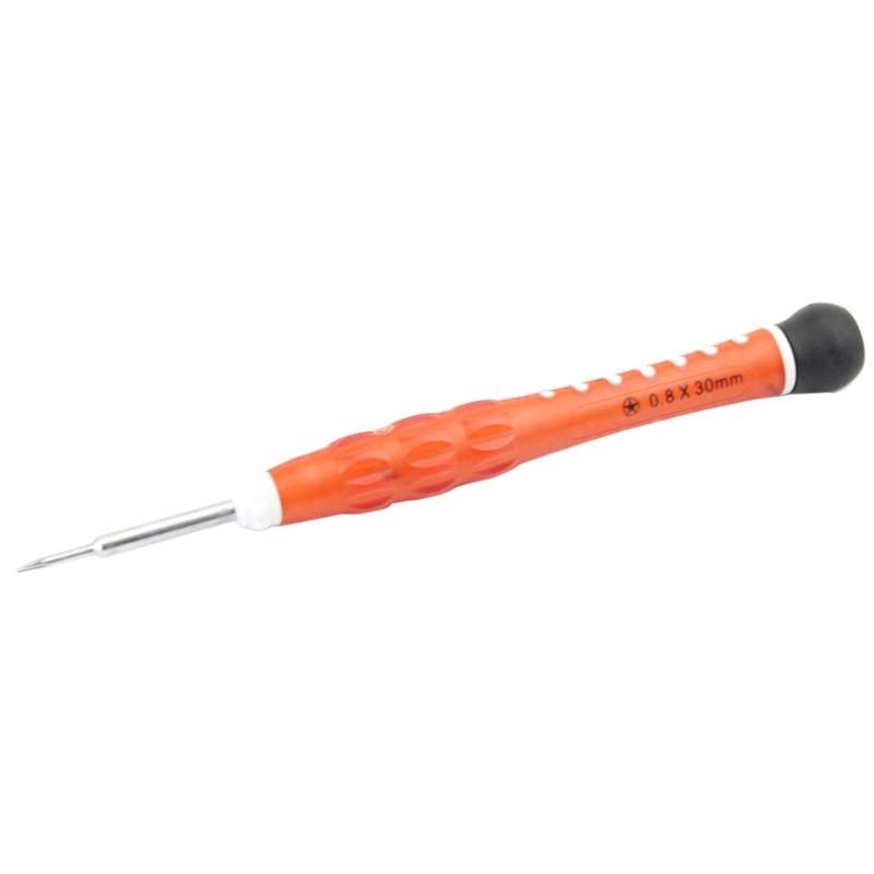 Professional Repair Tool Open Tool 0.8 x 30mm Pentacle Tip Socket Screwdriver(Orange)