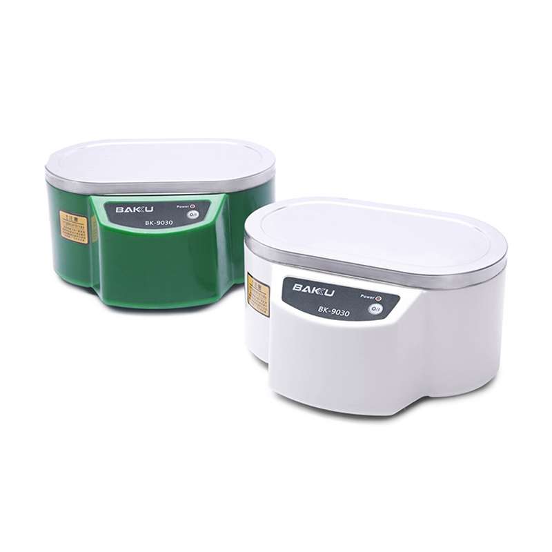 BAKU BK-9030 30W 0.8L LCD Display Ultrasonic Cleaner, AC 220V, EU Plug(Green)